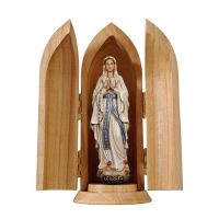 Madonna of Lourdes in the niche