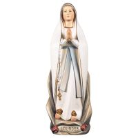 Madonna of Lourdes with suggested wooden grotto