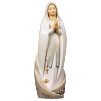 Madonna of Lourdes made of wood with stylized grotto
