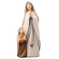 Madonna of Lourdes with Bernadette II, wood