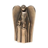 Guardian angel with two children, bronze