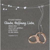 Hochzeitstafel "Glaube, Liebe, Hoffnung", Schiefer