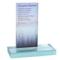 Glasstele "Von guten Mächten"