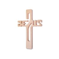 Beech wood cross "Jesus