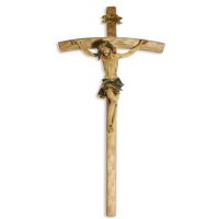Kruzifix Alpenchristus II, Holz und Polyresin