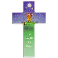 Children's cross "You make me strong"