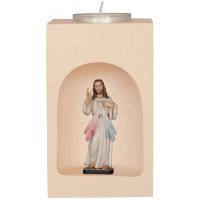 Teelichthalter mit Barmherzigem Jesus aus Südtirol