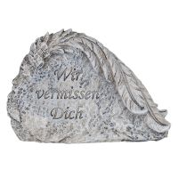 Grave decoration angel wing "We miss you"