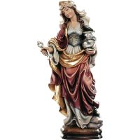Heilige Apollonia mit Zahnzange in der Hand, Holz