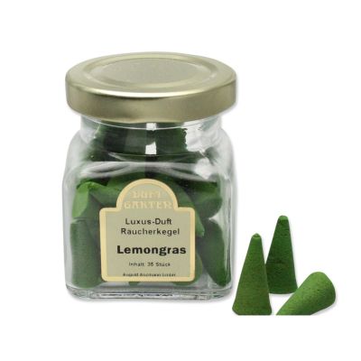 Räucherkegel Lemongras, 35 Stück