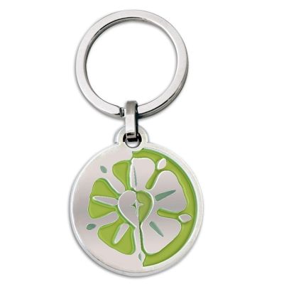 Luther rose key ring, green