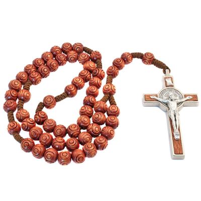 Benedictus rosary with ornamentation large