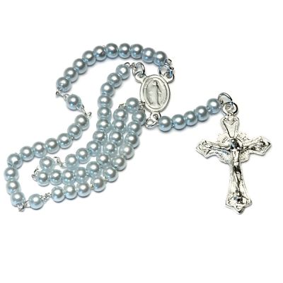 Mini rosary, blue