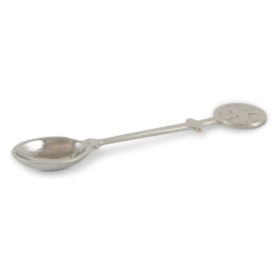 Incense spoon brass, nickel-plated