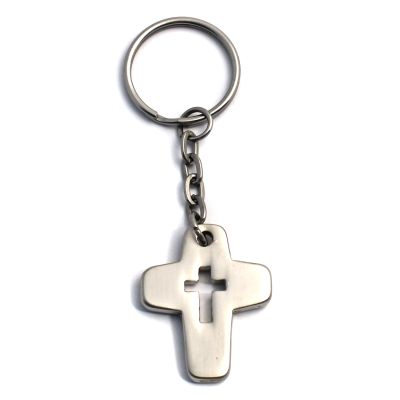 Schlüsselanhänger "Kreuz", Aluminium