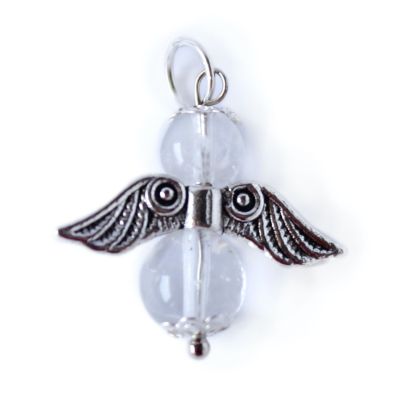 Guardian angel pendant rock crystal