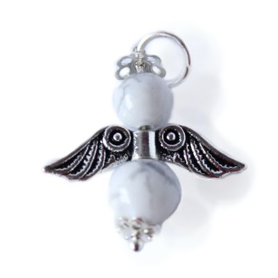 Guardian angel pendant howlite