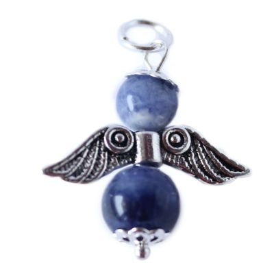 Guardian angel pendant sodalite