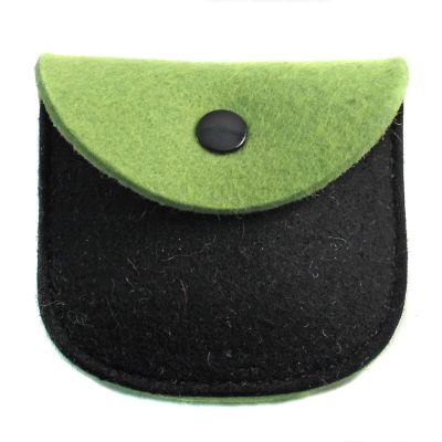 Felt case green/black