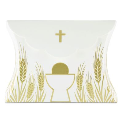 "Golden chalice for communion" gift box, white