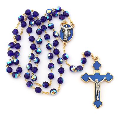 Rosary "Resurrection", blue