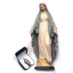 Our Lady of Grace in a case, wood
