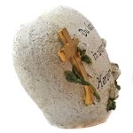 Grabschmuck "Du lebst in unserem Herzen", Herz & Kreuz