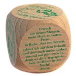 Gebetswürfel Morgengebete, grüner Text