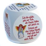 Prayer cube angel prayers, white lacquered