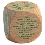 Gebetswürfel Morgengebete, grüner Text