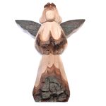 Angel carved from bark