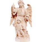 Guardian angel with child, wood