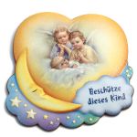 Schutzengel &quot;Beschütze dieses Kind&quot;, Engel am Bettchen