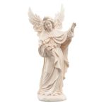 Wooden guardian angel with protective raised hand