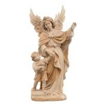 Guardian angel with protective hand and boy