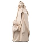 Madonna von Lourdes mit Bernadette II, Holz