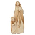 Madonna von Lourdes mit Bernadette II, Holz