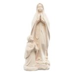 Madonna of Lourdes with Bernadette, wood