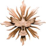 Holy Spirit with rays II, wood
