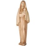 Madonna simple in long robe, wood