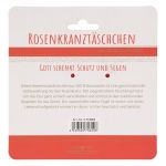 Rosenkranztäschchen Engelchen, mit Druckknopf, korallrot